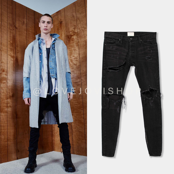 Fear of God Other - **RARE** Grail! Fear of God 2014 THIRD COLLECTION Distressed Tapered Denim